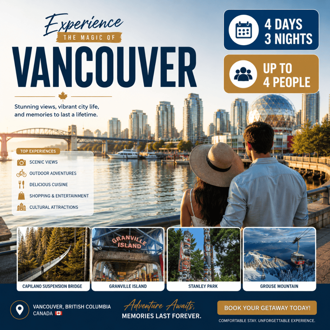 Fairmont Waterfront — 4D/3N Vancouver